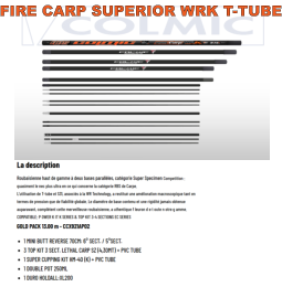 FIRE CARP SUPERIOR WRK T-TUBE